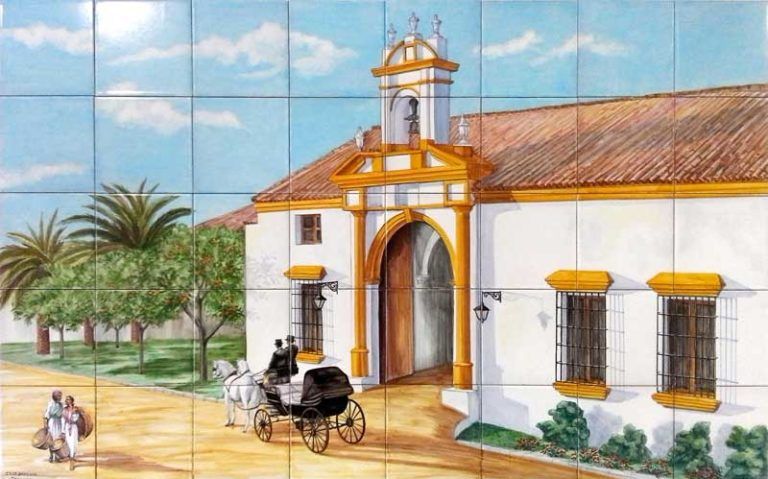 Azulejos sevillanos artesanos pintados a mano - Cerámicas Artesur - Paisajes - 1