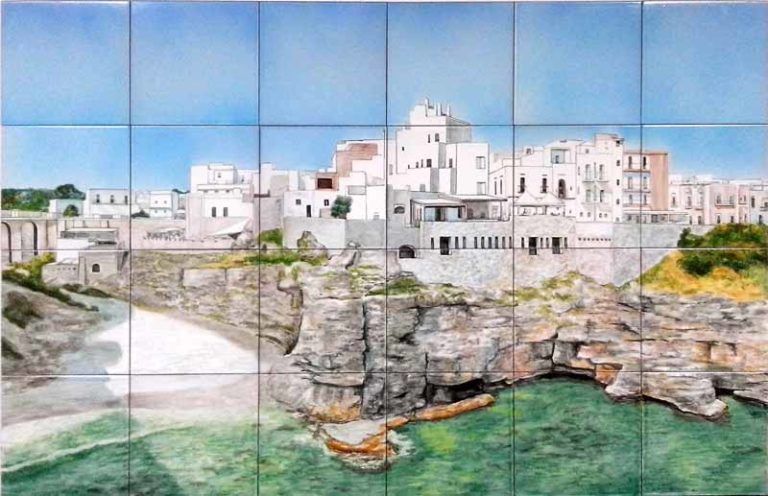 Azulejos sevillanos artesanos pintados a mano - Cerámicas Artesur - Paisajes - 4