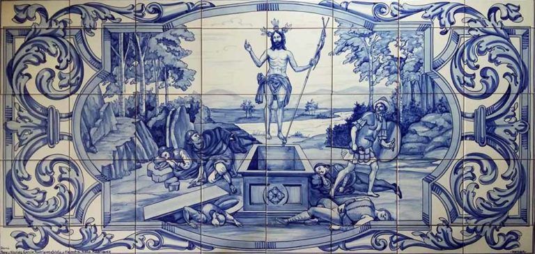 Azulejos sevillanos artesanos pintados a mano - Cerámicas Artesur - Escenas religiosas - 3