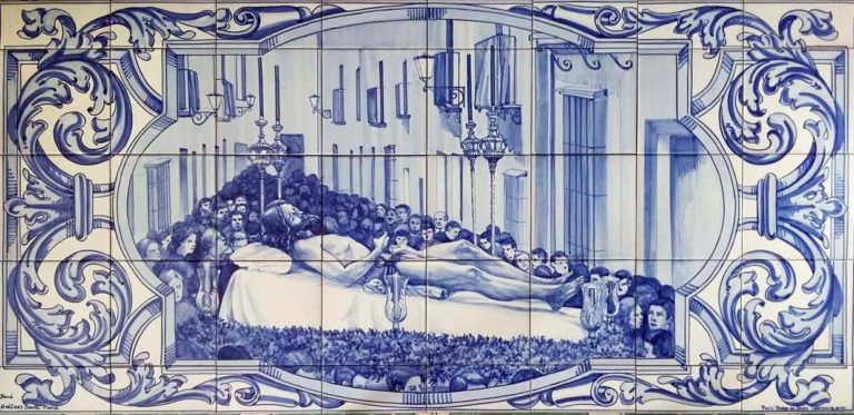 Azulejos sevillanos artesanos pintados a mano - Cerámicas Artesur - Escenas religiosas - 4