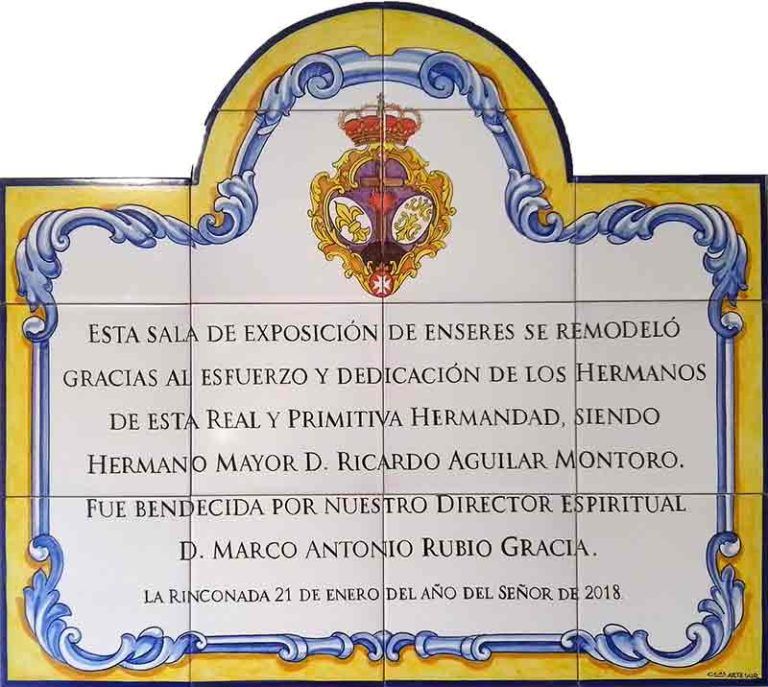 Azulejos sevillanos artesanos pintados a mano - Cerámicas Artesur - Conmemorativos - 1