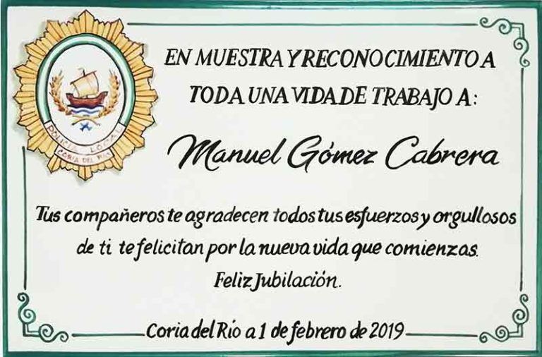 Azulejos sevillanos artesanos pintados a mano - Cerámicas Artesur - Conmemorativos - 4