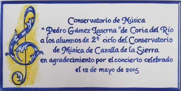 Azulejos sevillanos artesanos pintados a mano - Cerámicas Artesur - Conmemorativos - 6