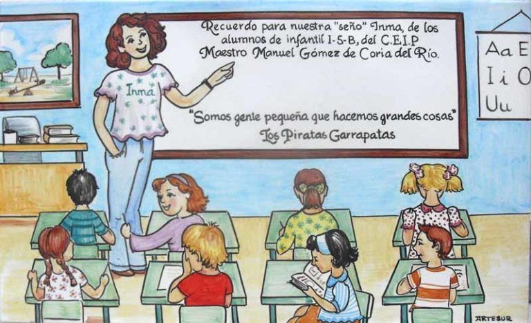 Azulejos sevillanos artesanos pintados a mano - Cerámicas Artesur - Conmemorativos - 7