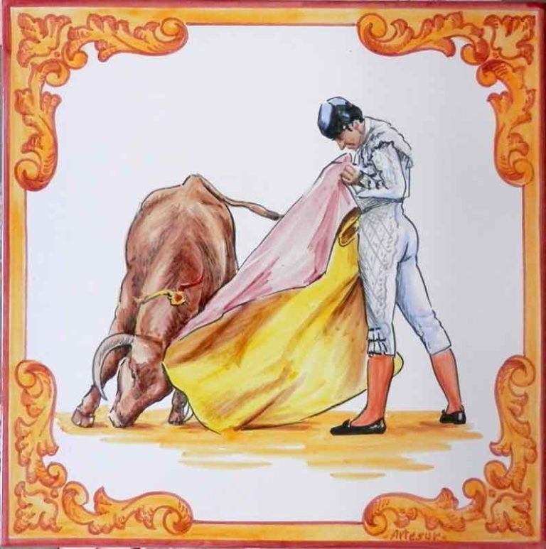 Azulejos sevillanos artesanos pintados a mano - Cerámicas Artesur - Animales - 16