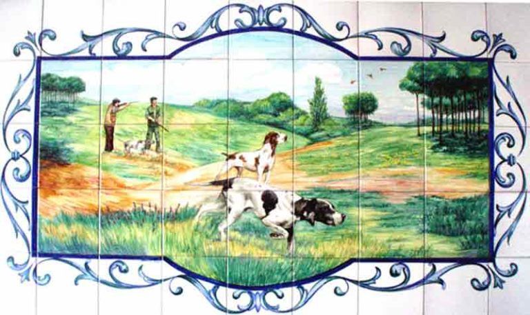 Azulejos sevillanos artesanos pintados a mano - Cerámicas Artesur - Animales - 2
