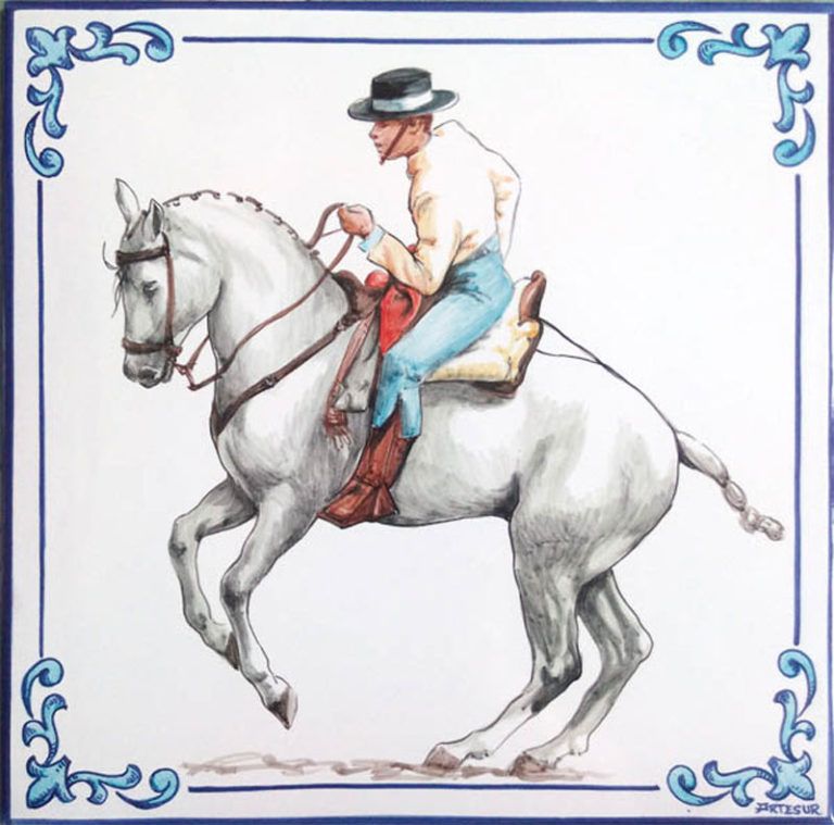 Azulejos sevillanos artesanos pintados a mano - Cerámicas Artesur - Animales 8