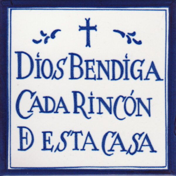 Azulejo Dios bendiga antiguo Ceramicas Artesur-80226