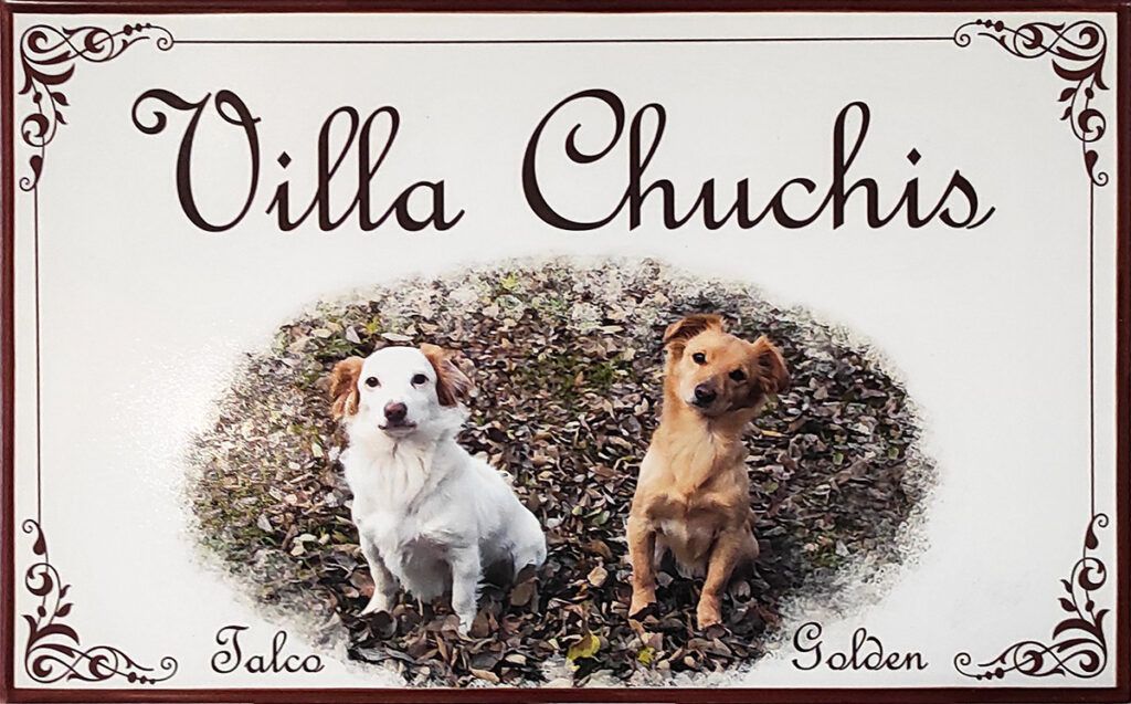 REF 651 azulejo pintado a mano con texto personalizado ceramicas artesur