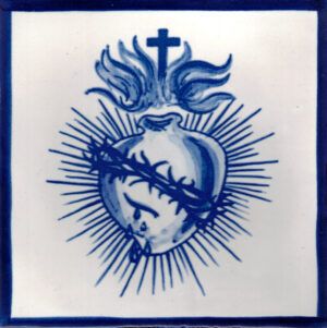 Azulejos artesanos - Cerámicas Artesur - Corazón de Jesús-79421
