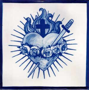 Azulejo religioso -Corazón de María- Cerámicas Artesur -82549